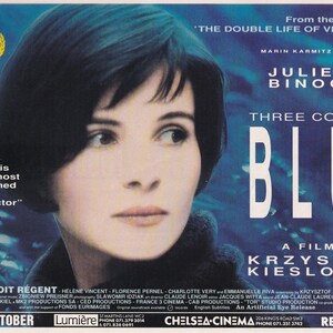Original Vintage Mini Poster / Magazine Clipping - Three Colours: Blue