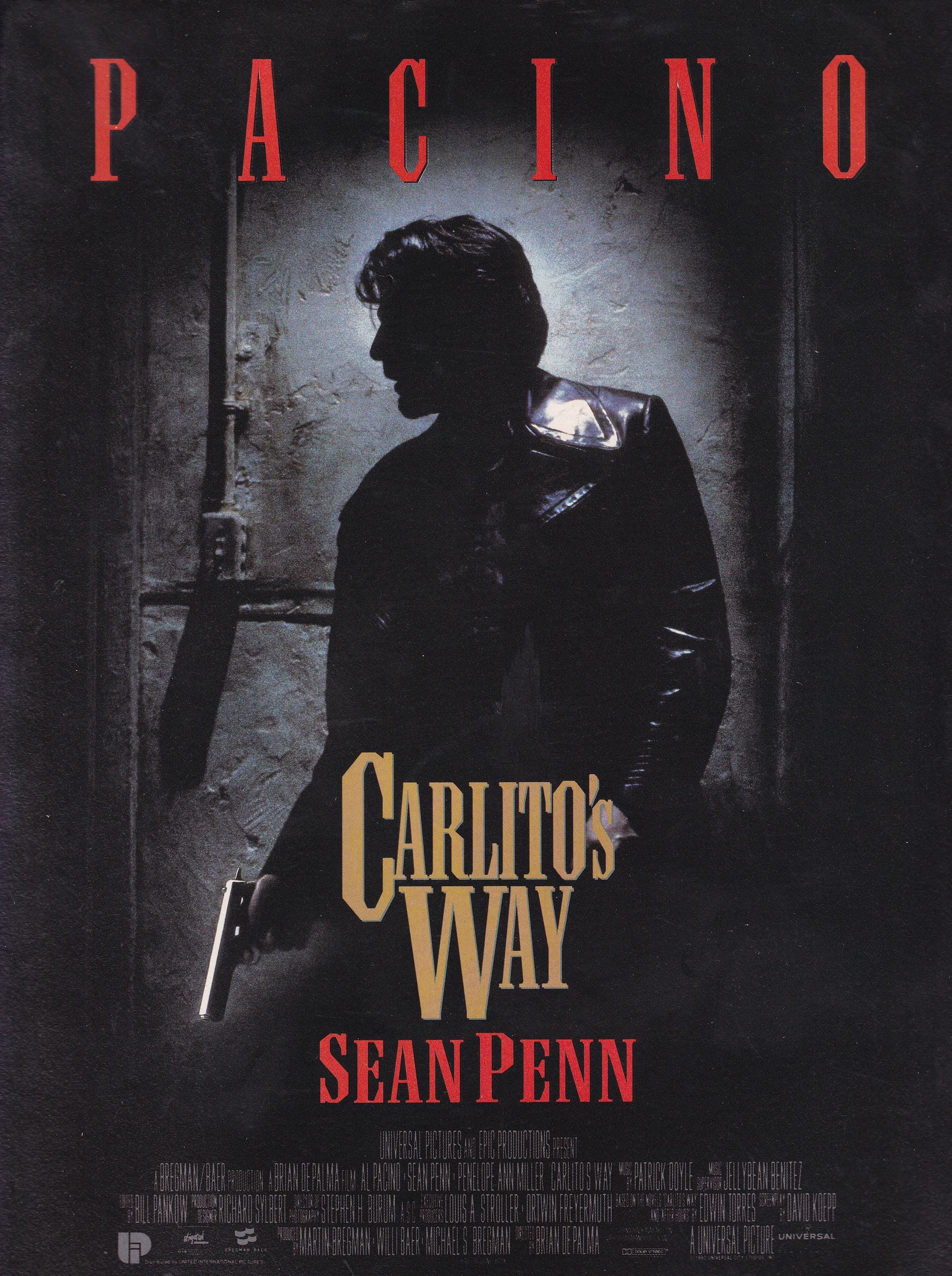 カリートの道 Carlito's Way B2 ポスター ヴィンテージ 当時物 海外版ポスター『カリートの道』（Carlito's Way） - メルカリ