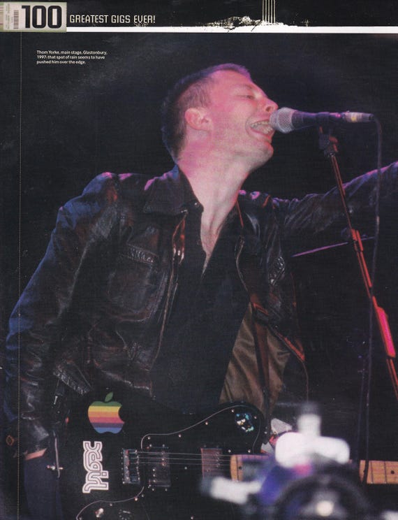 Original Vintage Mini Poster / Magazine Clipping - Thom Yorke