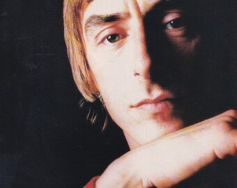 Mini pôster vintage original / recorte de revista - Paul Weller, Londres, 1995