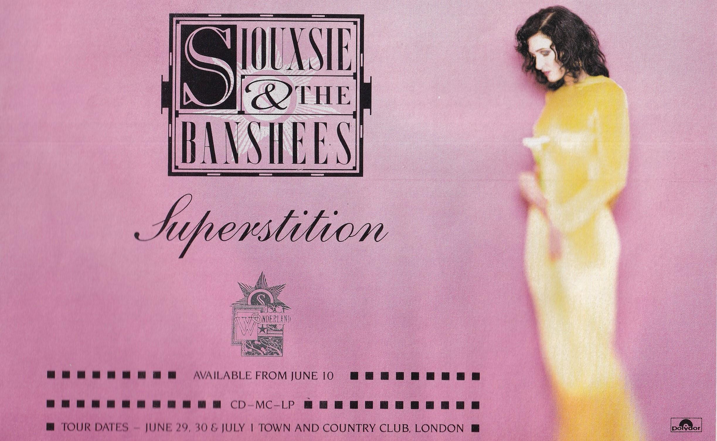 Original Vintage Mini Poster / Magazine Clipping - Siouxsie & the