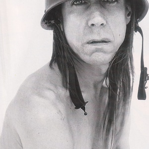 Original Vintage Mini Poster / Magazine Clipping - Iggy Pop (1990s)