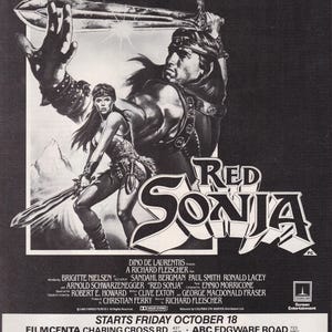 Original Vintage Miniposter / Zeitschriftenausschnitt - Red Sonja