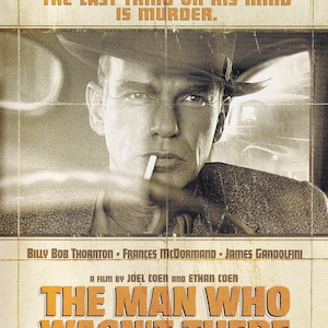 Original Vintage Mini Poster / Magazine Clipping - The Man Who Wasn't There