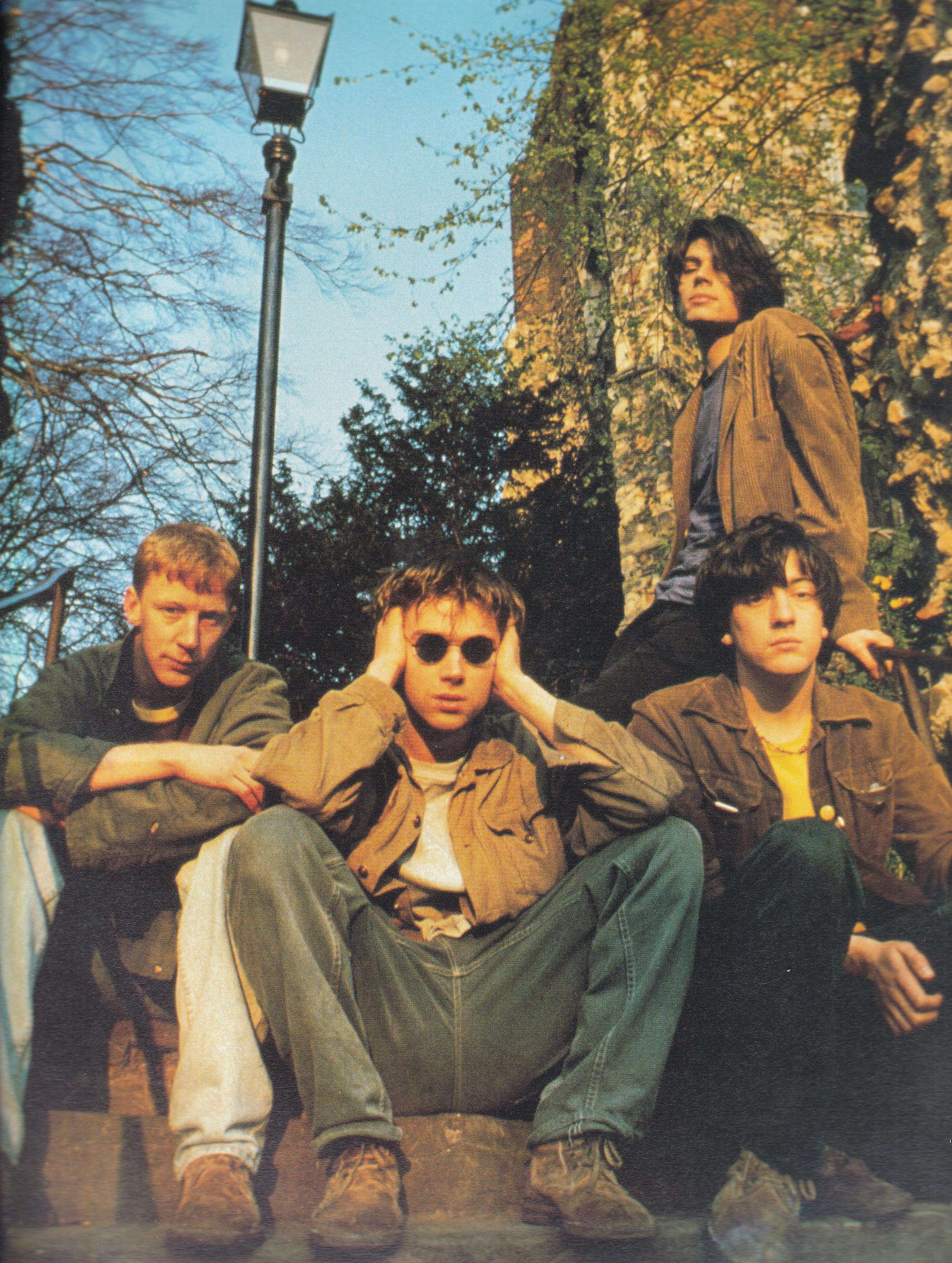 Original Vintage Mini Poster / Magazine Clipping - Blur (Early Photo Shoot)
