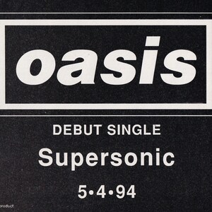 Original Vintage Mini Poster / Magazine Clipping - Oasis - Supersonic