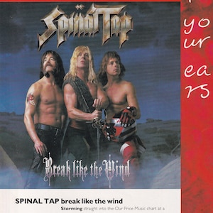 Original Vintage Mini Poster / Magazine Clipping - Spinal Tap - Break Like The Wind