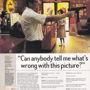 Original Vintage Mini Poster / Magazine Clipping - Falling Down (Classic Scene)