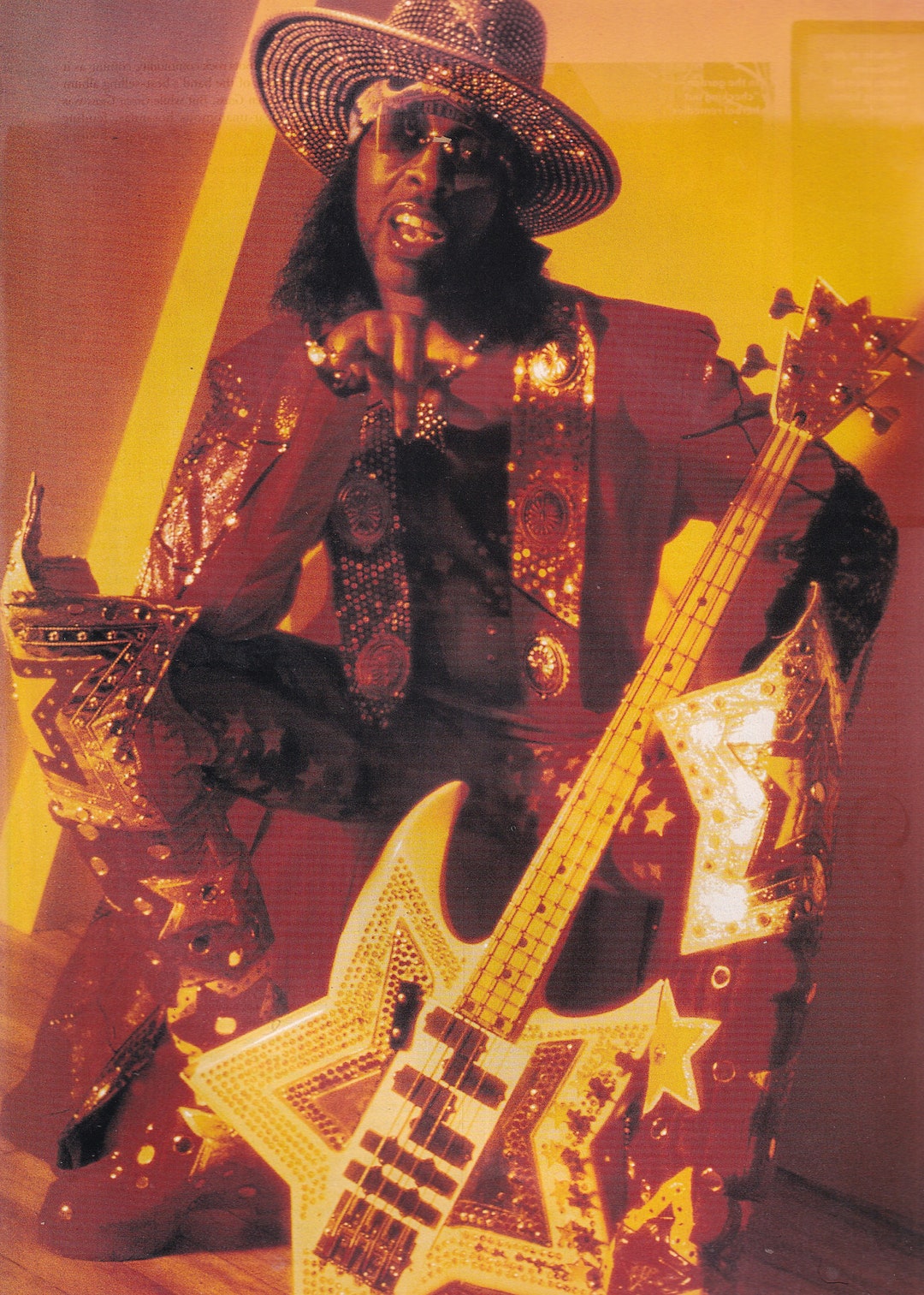 Original Vintage Mini Poster / Magazine Clipping - Bootsy Collins - Etsy