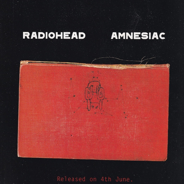 Originele Vintage Mini Poster / Tijdschrift Knippen - Radiohead - Amnesiac