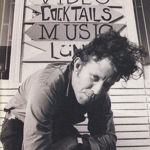 Mini póster vintage original/recorte de revista: Tom Waits (1992)