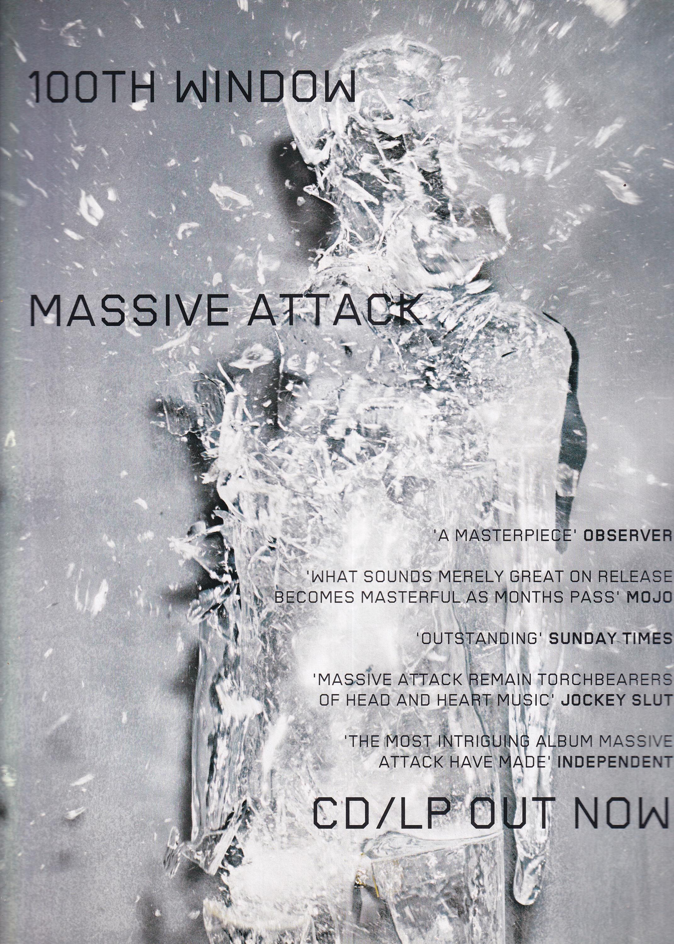 Original Vintage Mini Poster / Magazine Clipping - Massive Attack