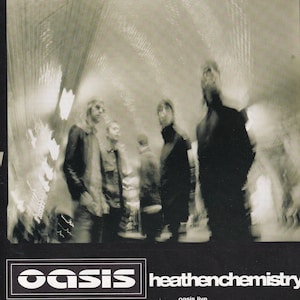 Original Vintage Mini Poster / Magazine Clipping - - Oasis - Heathen Chemistry