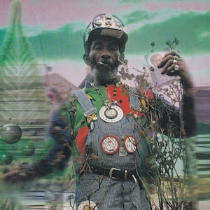 Original Vintage Mini Poster / Magazine Clipping - Lee &#39;Scratch&#39; Perry, Kingston, Jamaica, 1995