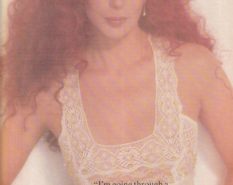 Original Vintage Mini Poster / Magazine Clipping - Cher (1992)