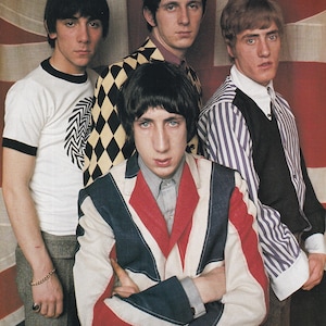 Original Vintage Mini Poster / Magazine Clipping - The Who, Manchester, 1966