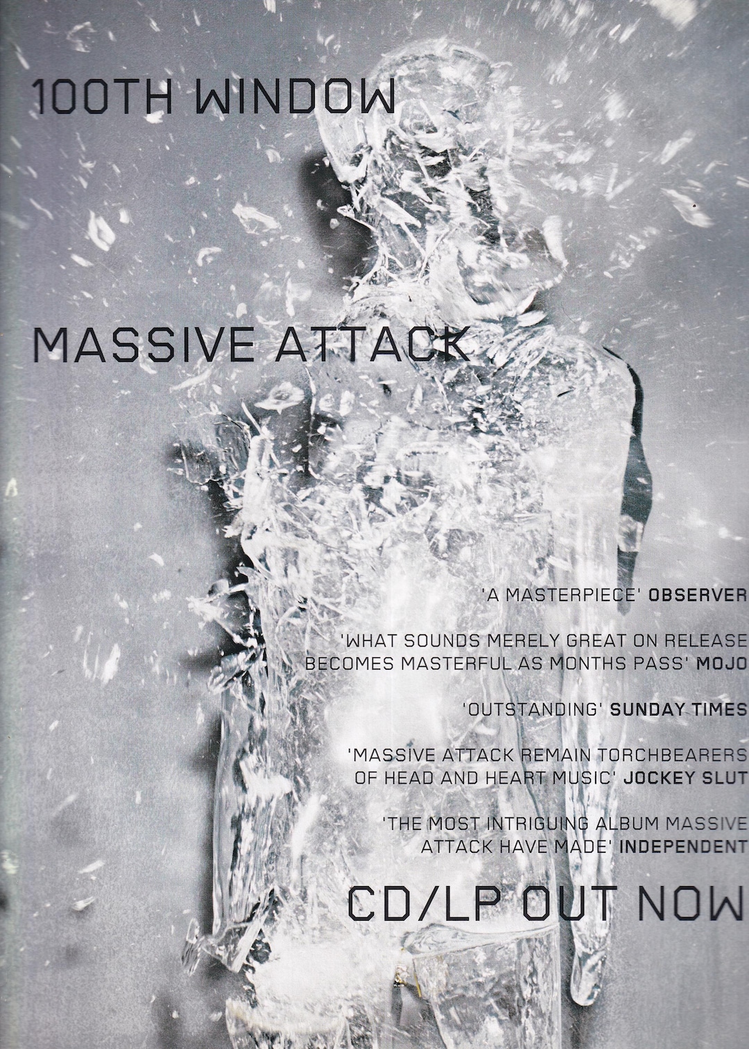 Original Vintage Mini Poster / Magazine Clipping - Massive Attack