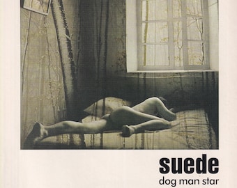 Original Vintage Mini Poster / Magazine Clipping - Suede - Dog Man Star