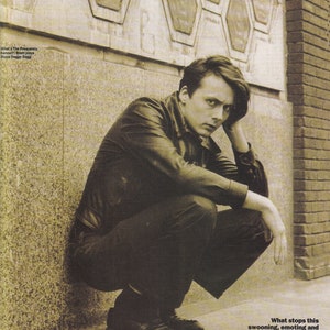 Original Vintage Mini Poster / Magazine Clipping - Brett Anderson (Suede), London, 1994