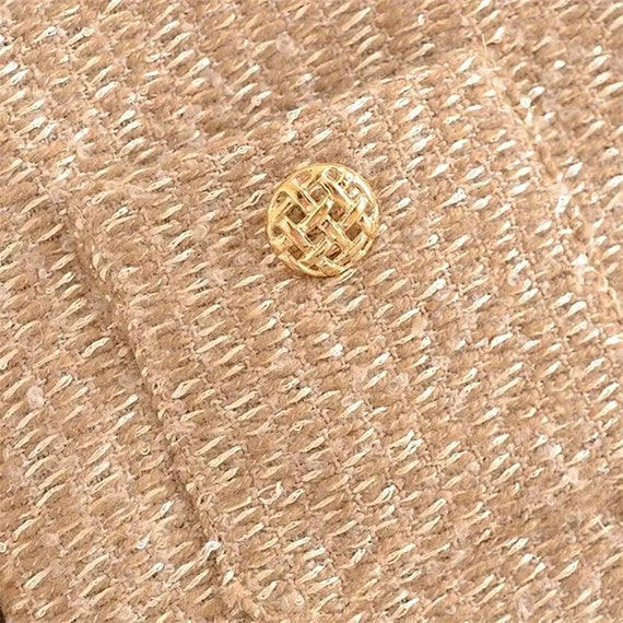 Women Tweed Blazer Long Sleeve Casual Work Blazer Jacket