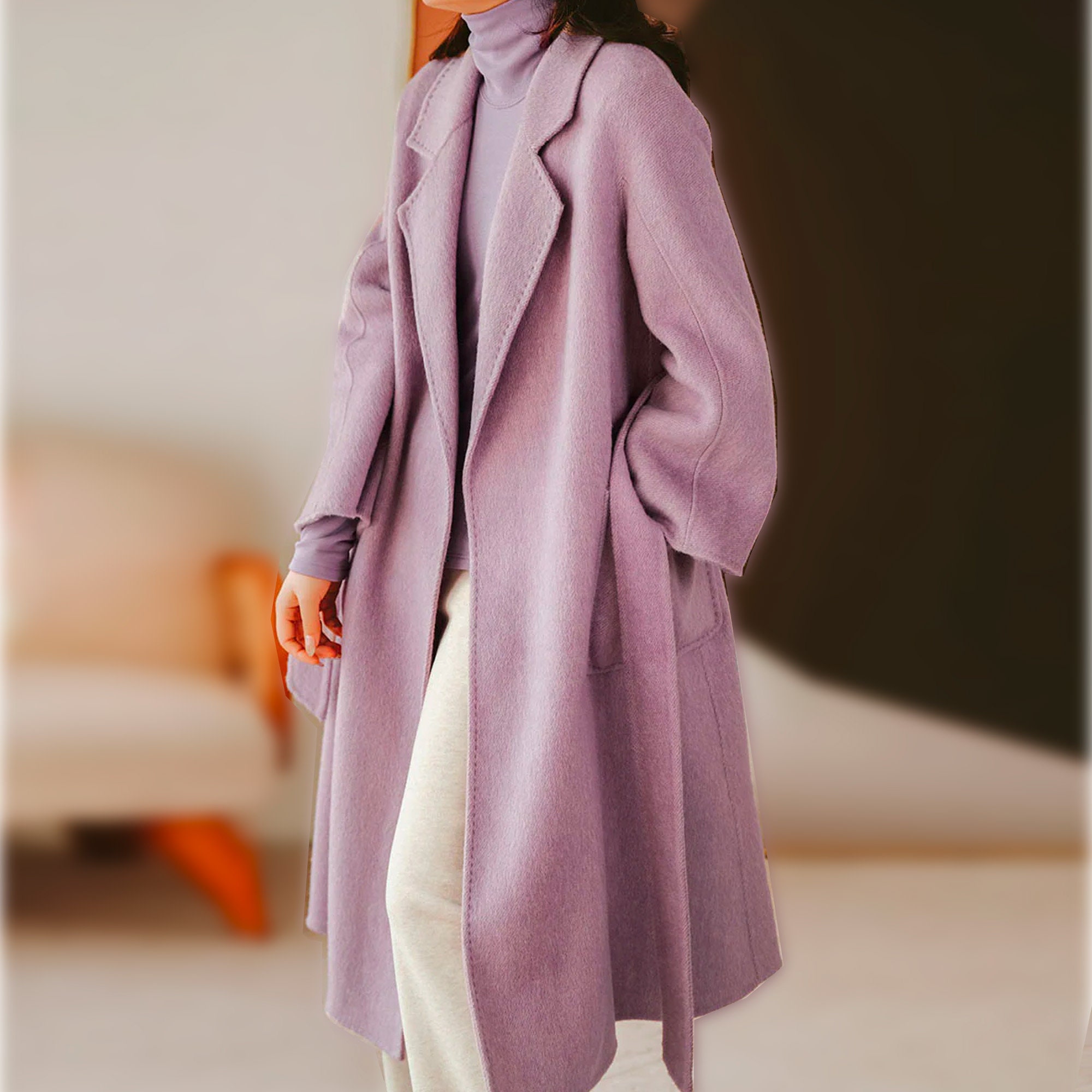 Lilac winter shop coat