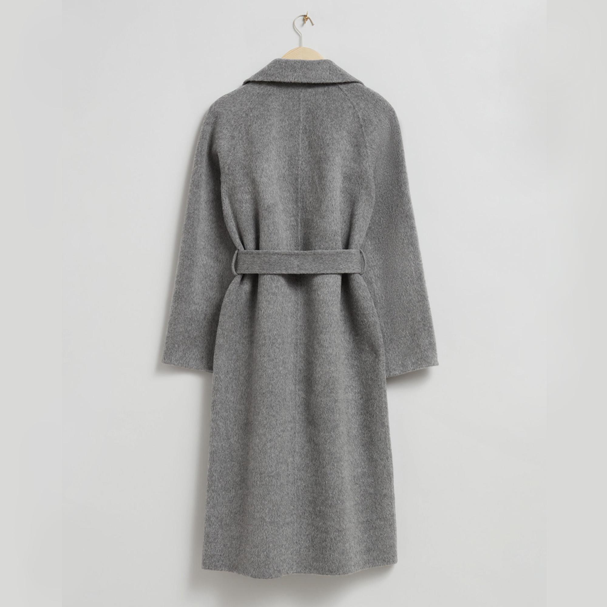 Gray Cashmere Coat Cashmere Long Coat for Women Cashmere Coat Wool 