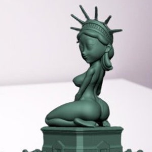Seductive Statue of Liberty 3D Print STL File
