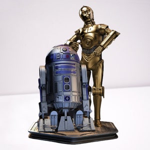 R2D2 and CP30 3D Printing STL File - Star Wars Collectibles
