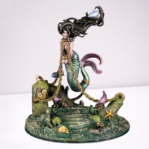 Unleash the Enchanting Beauty of Chained Mermaid with 3D Print STL File