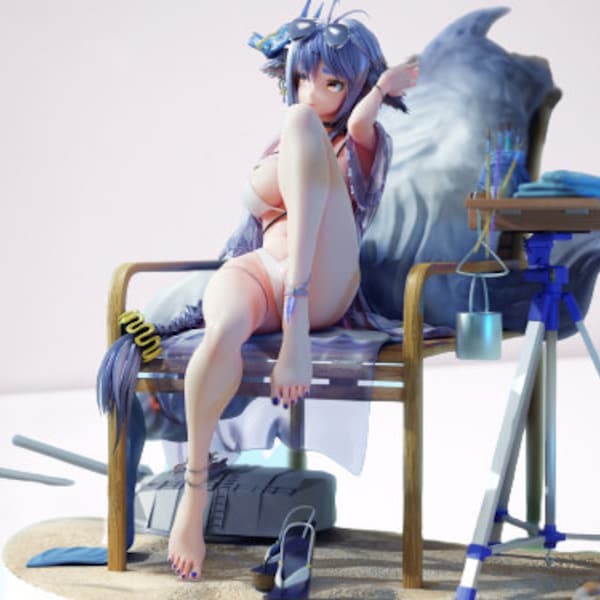 Tosa Azur Lane Beach Beauty - 3D Printable STL File