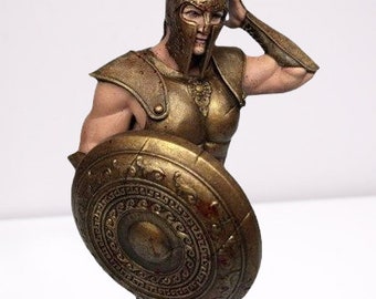 Achilles Bust - 3D Statue of Legendary Hero | 3D Print Detailed STL File