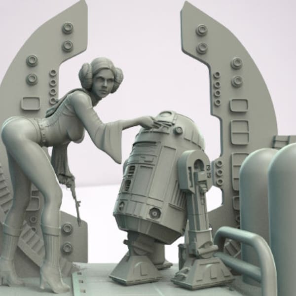 Star Wars Princess Leia 3D Print STL File