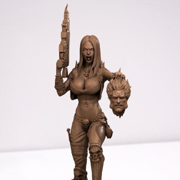 Badass Lady Lobo 3D Print STL File