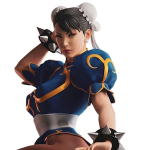 Chun-Li Character 3D Print STL File: Bring Chun-Li to Life with 3D Printing