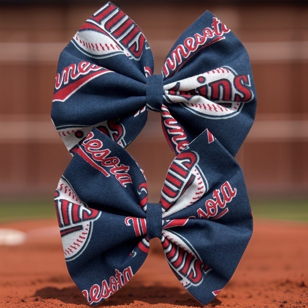 Minnesota Twins Jumbo Bow Clip of hoofdband