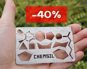 Surplus Chemsil - Stencil di chimica organica - Ridotto per liquidazione