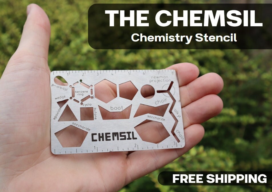 Chemistry Stencil Mint Green 