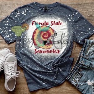 Florida State Seminoles Tie Dye Helmet  - PNG Digital Download