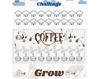 Horizontal Savings Challenges - Set of 3 - Customizable Cash Amounts - Digital / Printable A6