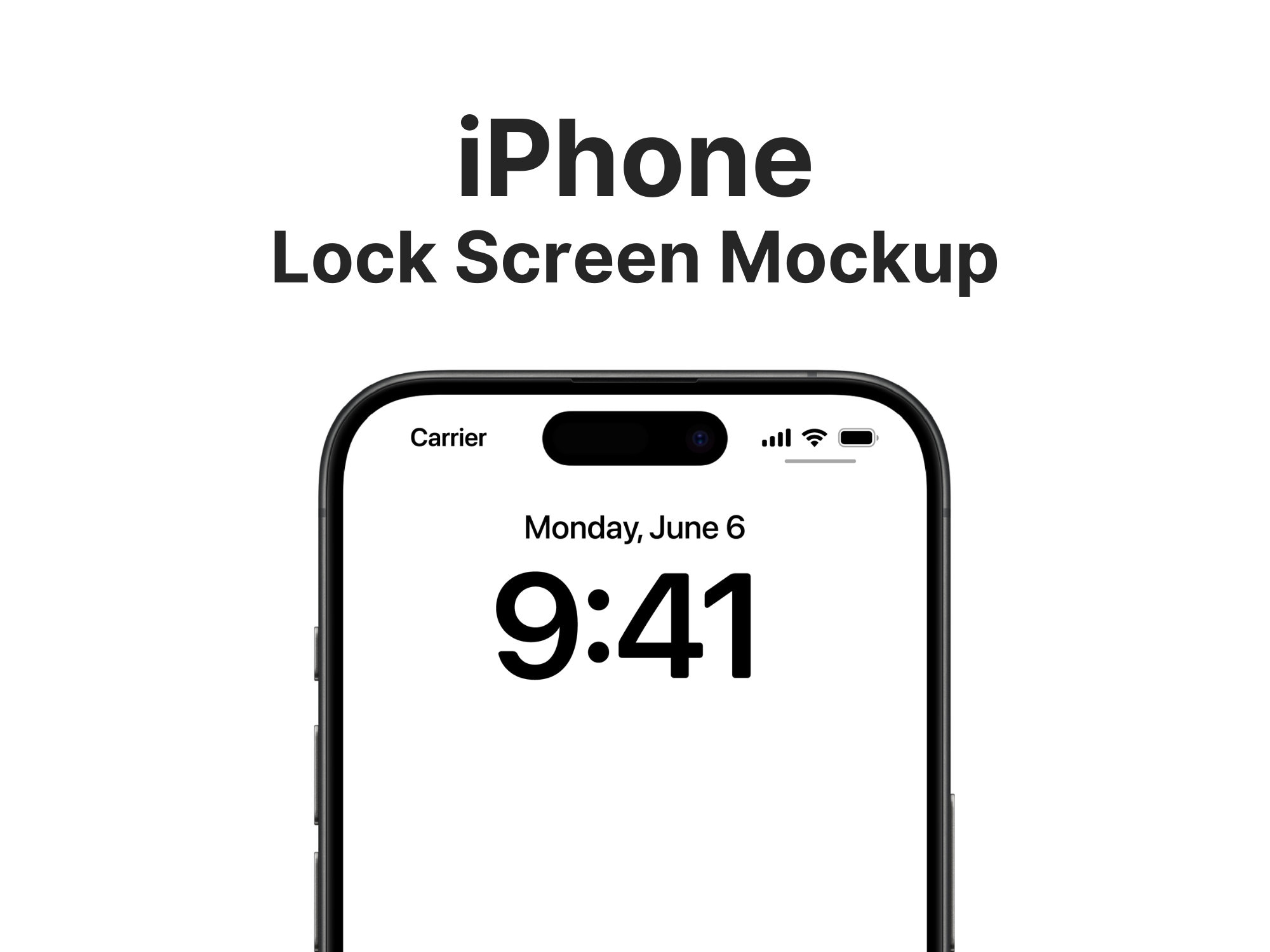 2025 iPhone Lock Screen Mockup PSD, PNG | iPhone | Mockup | Ios Lock ...