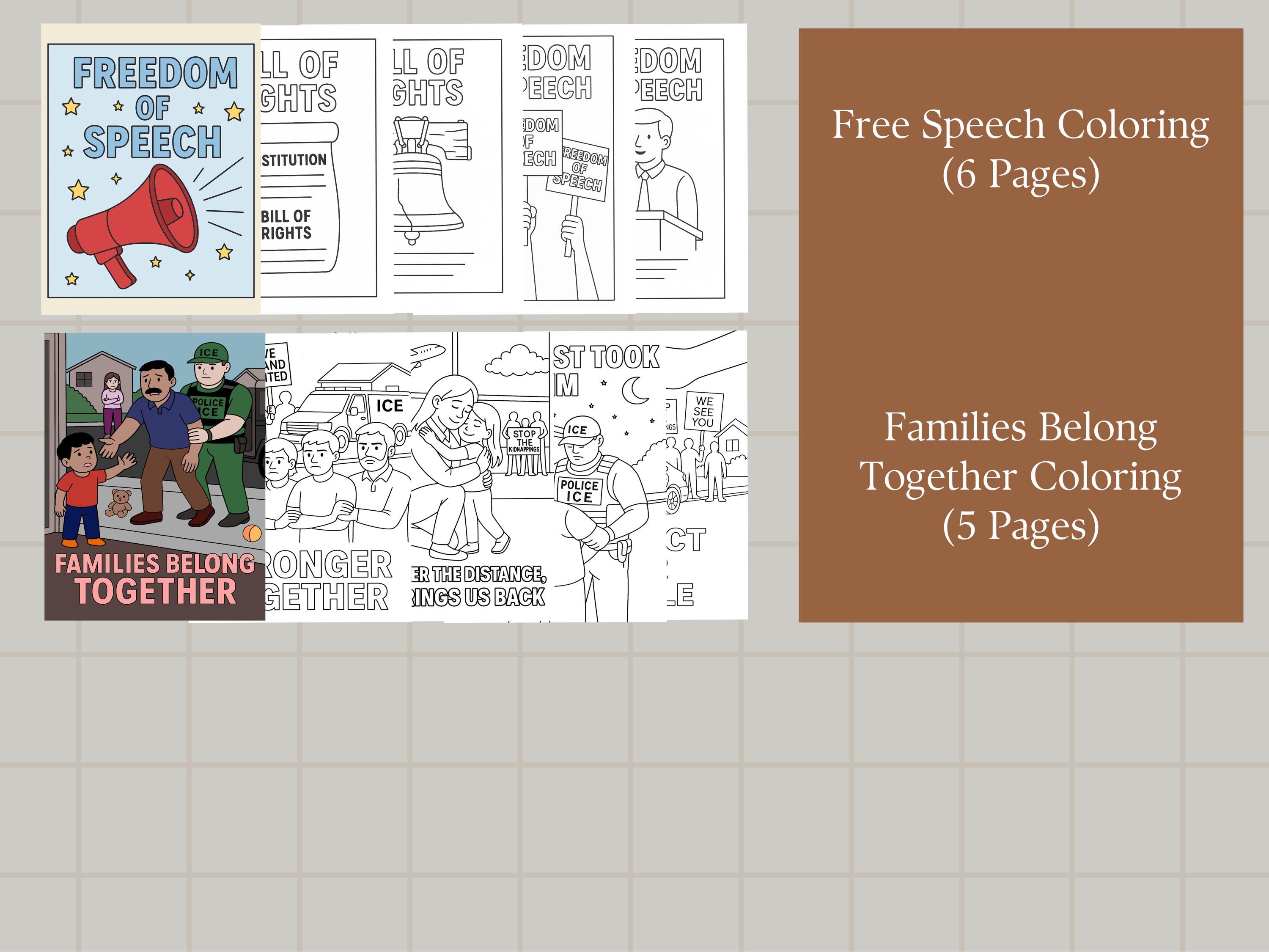 Human Rights Coloring Pages | Activism Activity for Rallies, Protests ...