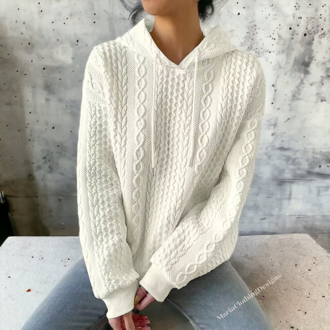 Wool Hooded Sweater - Etsy