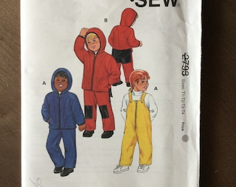 Kwik Sew 2793 Ski Bibs Jacket Uncut FF