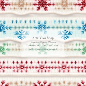 Snowflakes Embroidery Seamless Pattern, Pastel Snowflakes Seamless File for Fabric Printing, Cottage Central Boho Girl Fabric Seamless Files