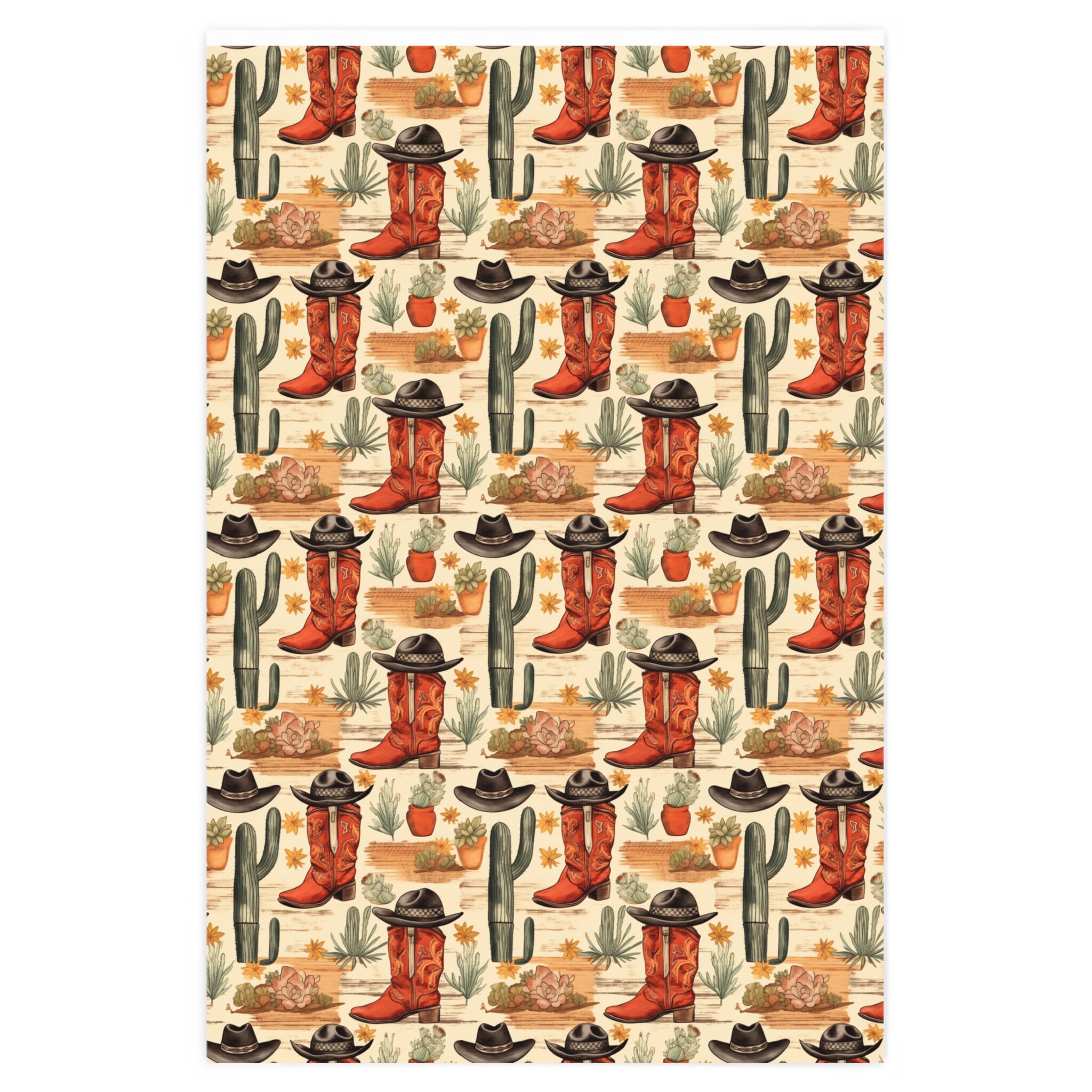 Western Wrapping Paper, Cowboy Gift Wrap, Western Gift Wrap, Farm