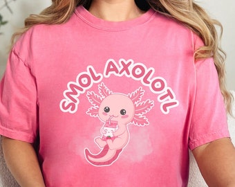 Smol Axolotl Shirt ABDL Shirt DDlg Sfw Agere DDlg Little Space ABDL Clothing Age Regression Roleplay MDlg Clothing Kidcore Clothing DDlg Top