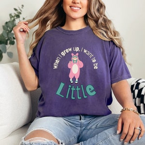 ABDL Shirt "When I grow up, I want to be LITTLE DDlg Shirt DDLG Clothing Little Space Shirt Age Regression Shirt Kidcore Shirt