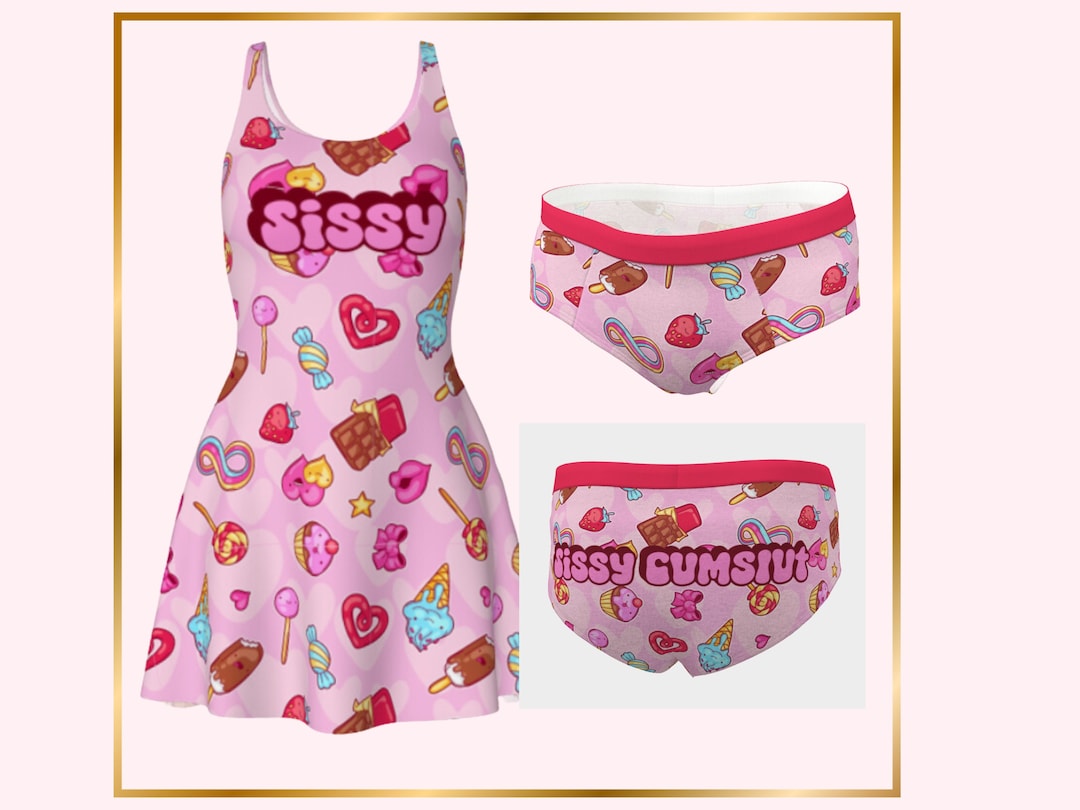 Femboy Sissy Dress With Matching Sissy Panties for Sissy ...