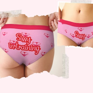 Femboy Sissy Bragas para Sissy Training Ropa Femboy para Sissy Husband Sissy Training Kit Sissy ABDL Sissy en bragas de entrenamiento