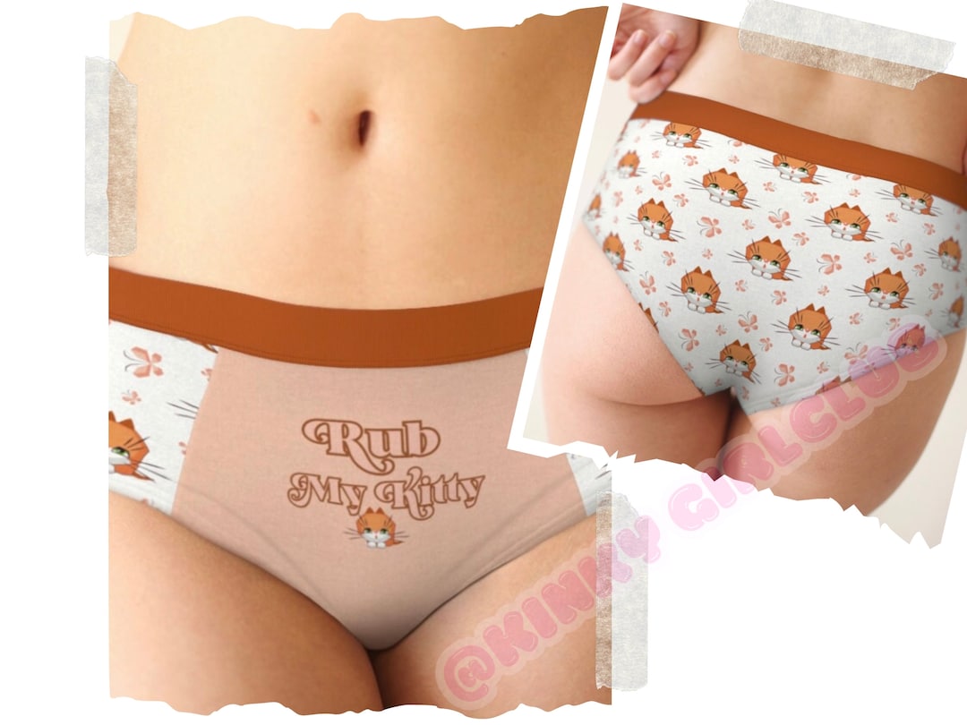 Rub My Kitty Kawaii DDLG Naughty Panties Gift for Submissive, ABDL Little  Space Panties, Ddlg Clothing Fetish Underwear ABDL Age Regression 